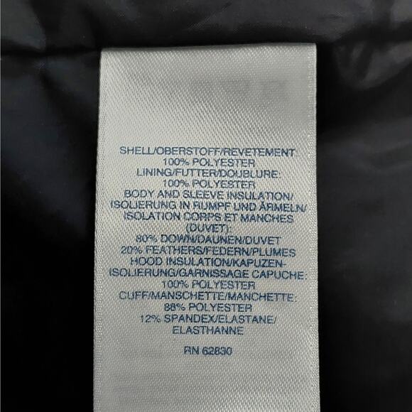 Lands’ End Womens Coat Sz Small Black Down Puffer Hooded Winter Cozy Insulated - Picture 11 of 12